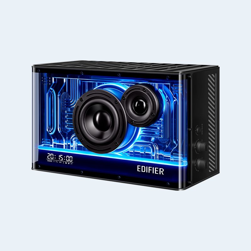 Edifier QD35 Bluetooth, 40W RMS, RGB, inkl. GaN-laddare 35W USB-A/USB-C - Svart