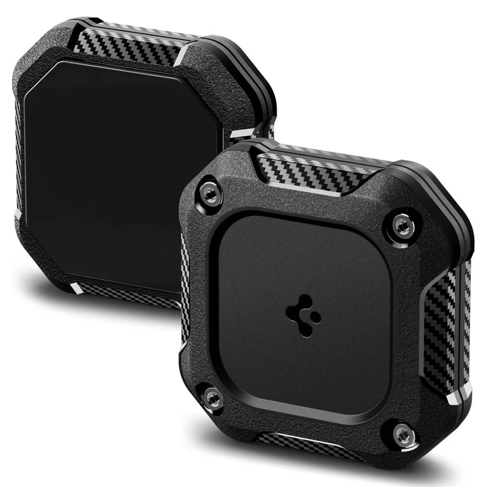 Spigen Tough Armor IP, Ask, Svart, Apple, Termoplastisk polyuretan (TPU), AirTag, 1 styck
