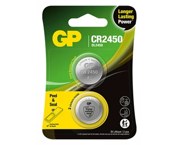 GP knappcell Lithium CR2450 2-pack