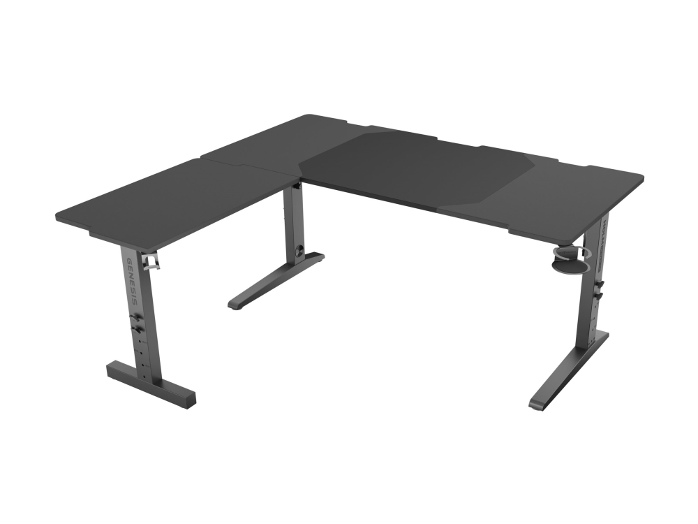 Genesis Holm modulärt hörnskrivbord 160 cm x 75 cm MDF, svart