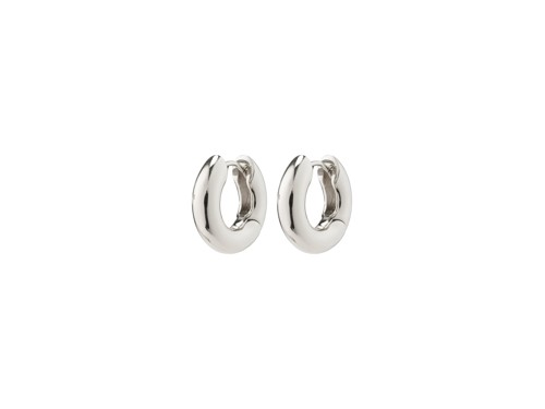 PILGRIM - AICA Chunky Huggie Hoop Earrings - Silver-Plated - 15 mm, bild 2
