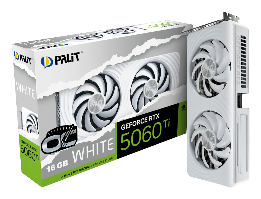 Palit GeForce RTX 5060 Ti 16GB White OC, bild 3