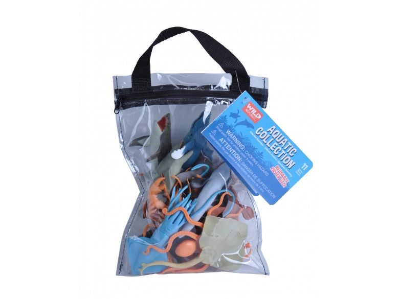 Wild Republic Polybag Zippered Aquatic, 3 År, Multifärg, Plast