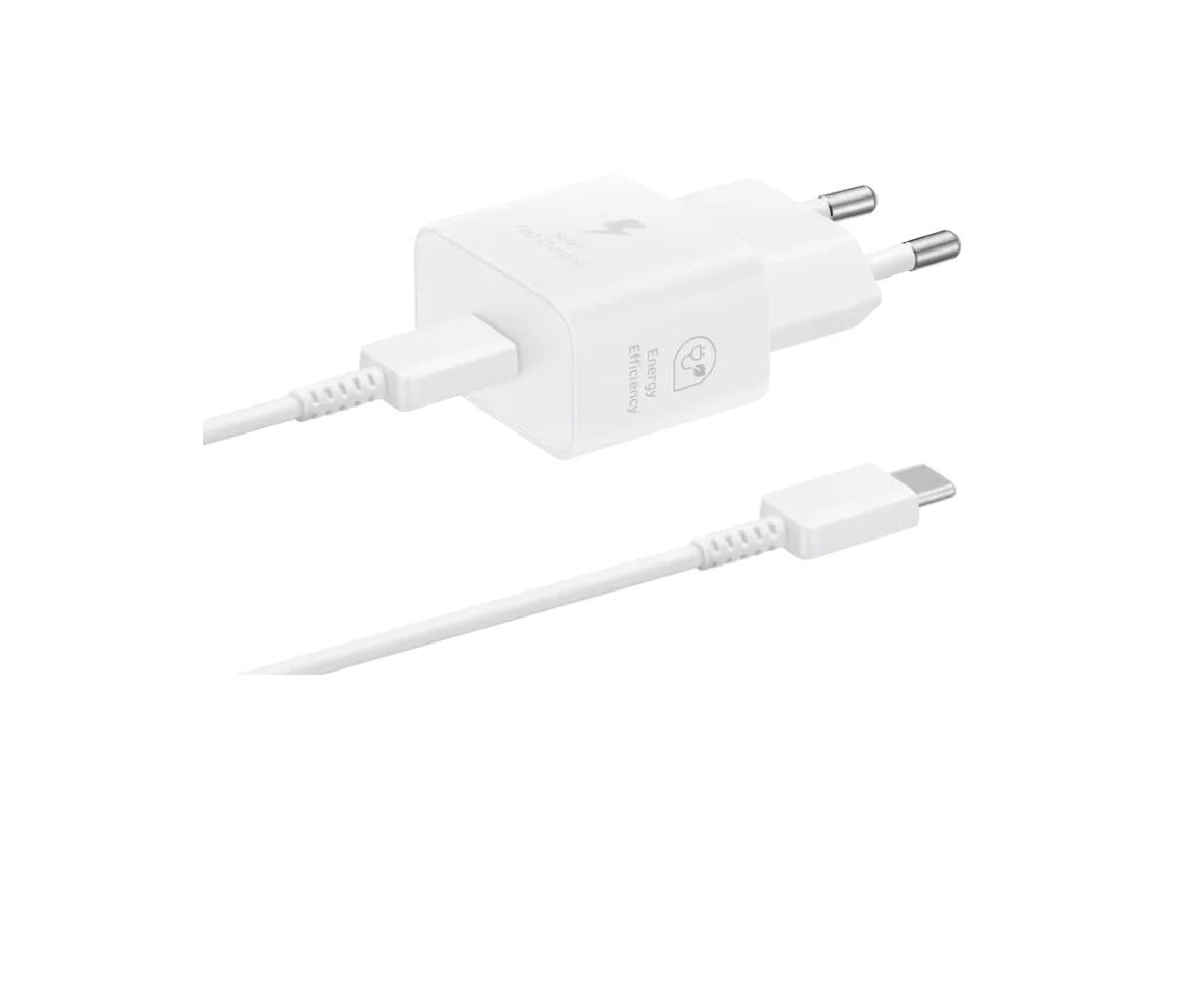Samsung USB-C snabbladdare 25W PD 3.0 1 M, vit