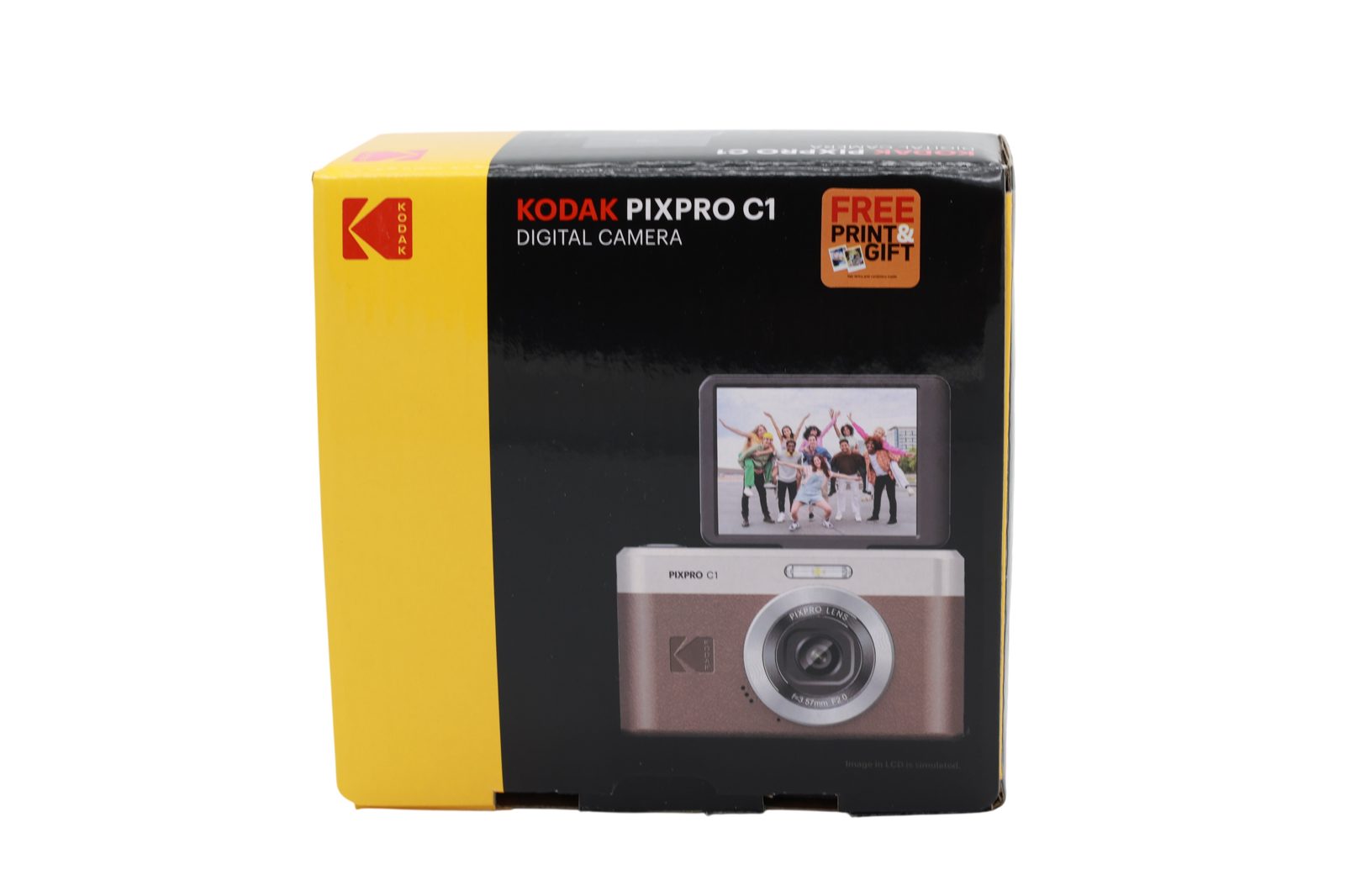 KODAK PIXPRO C1 digitalkamera, brun, bild 4