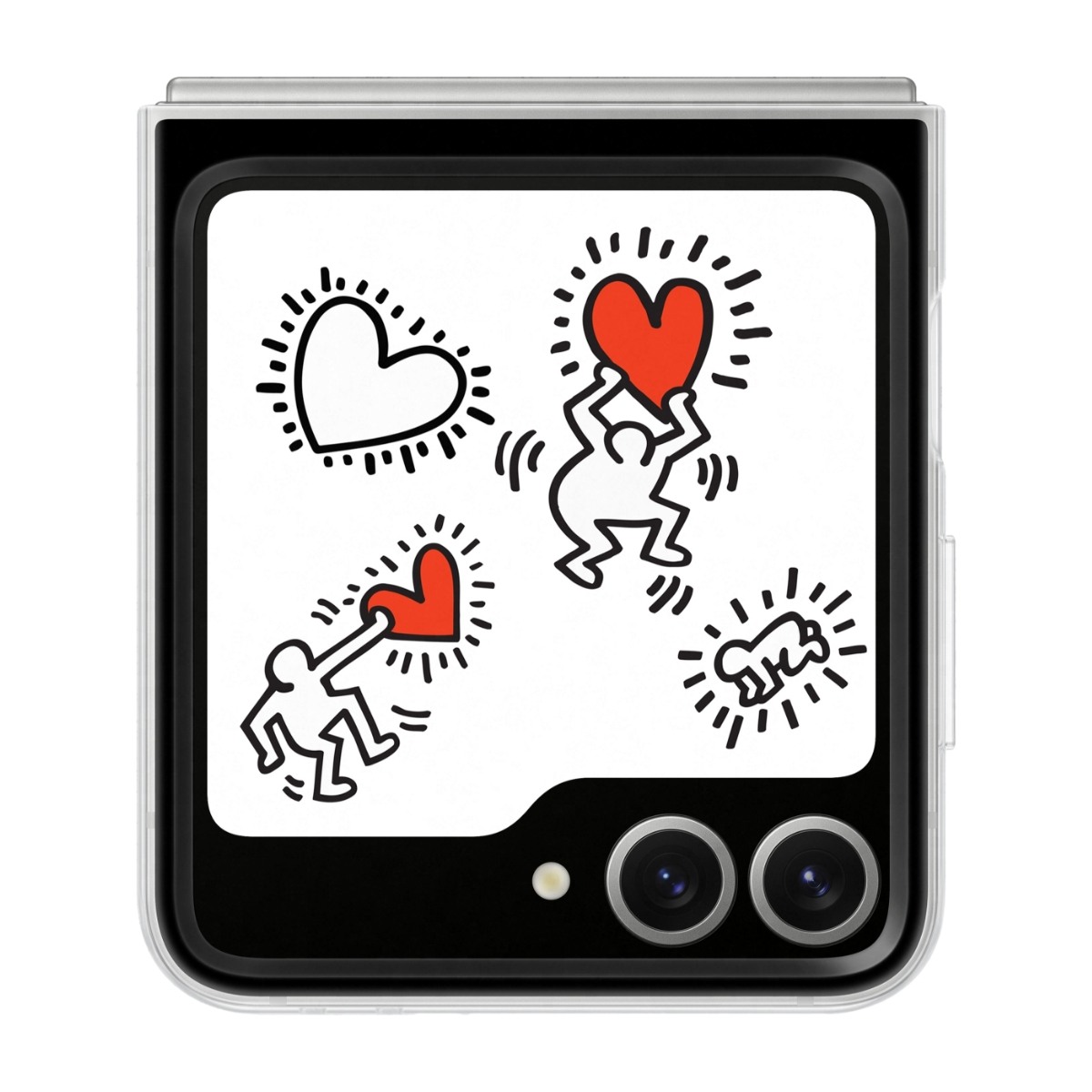 Samsung Galaxy Z Flip7 FE/Flip6 Flipsuit Case, vit, bild 2