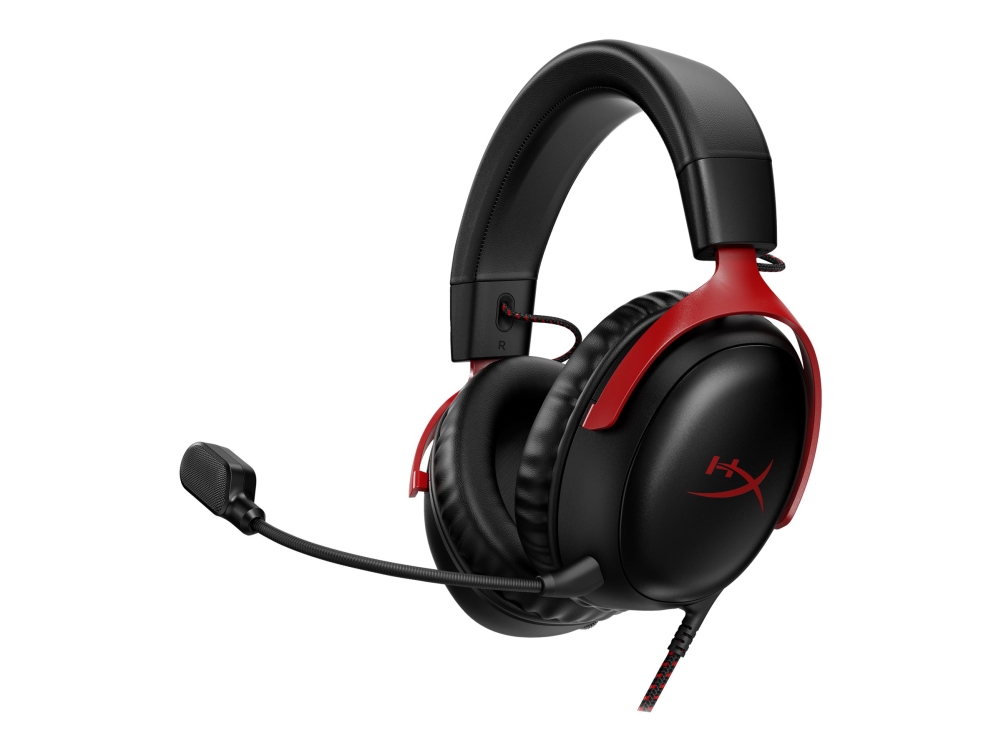 HyperX Cloud III gaming-headset (svart/röd)