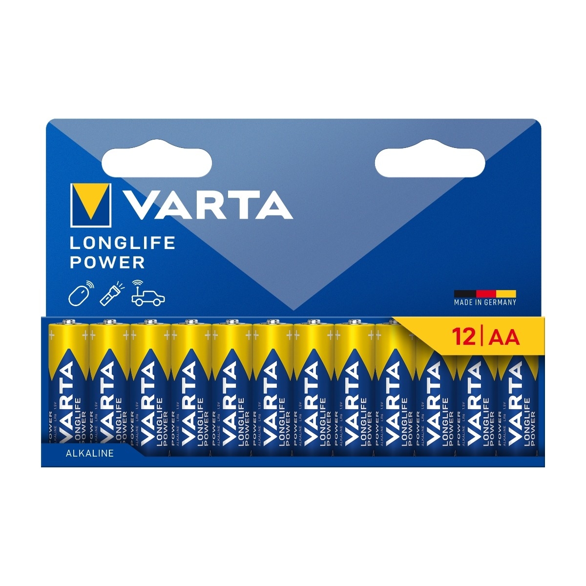VARTA Longlife Power AA-batteri, 12 st