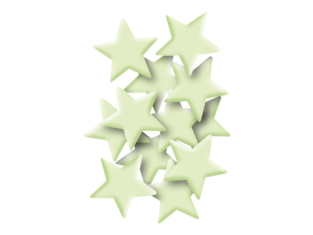 HERMA HOME - Dekorationsbindemedel - mini stjärna - 3.7 x 3.7 cm - permanent - plast (paket om 12)