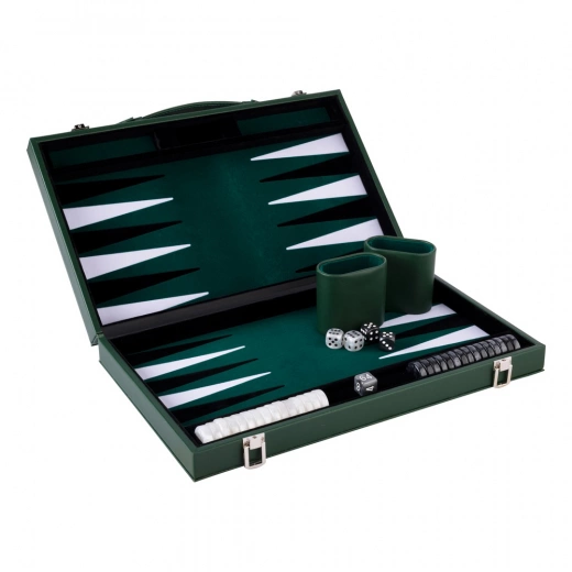 Longfield Backgammon Medium Forest Green
