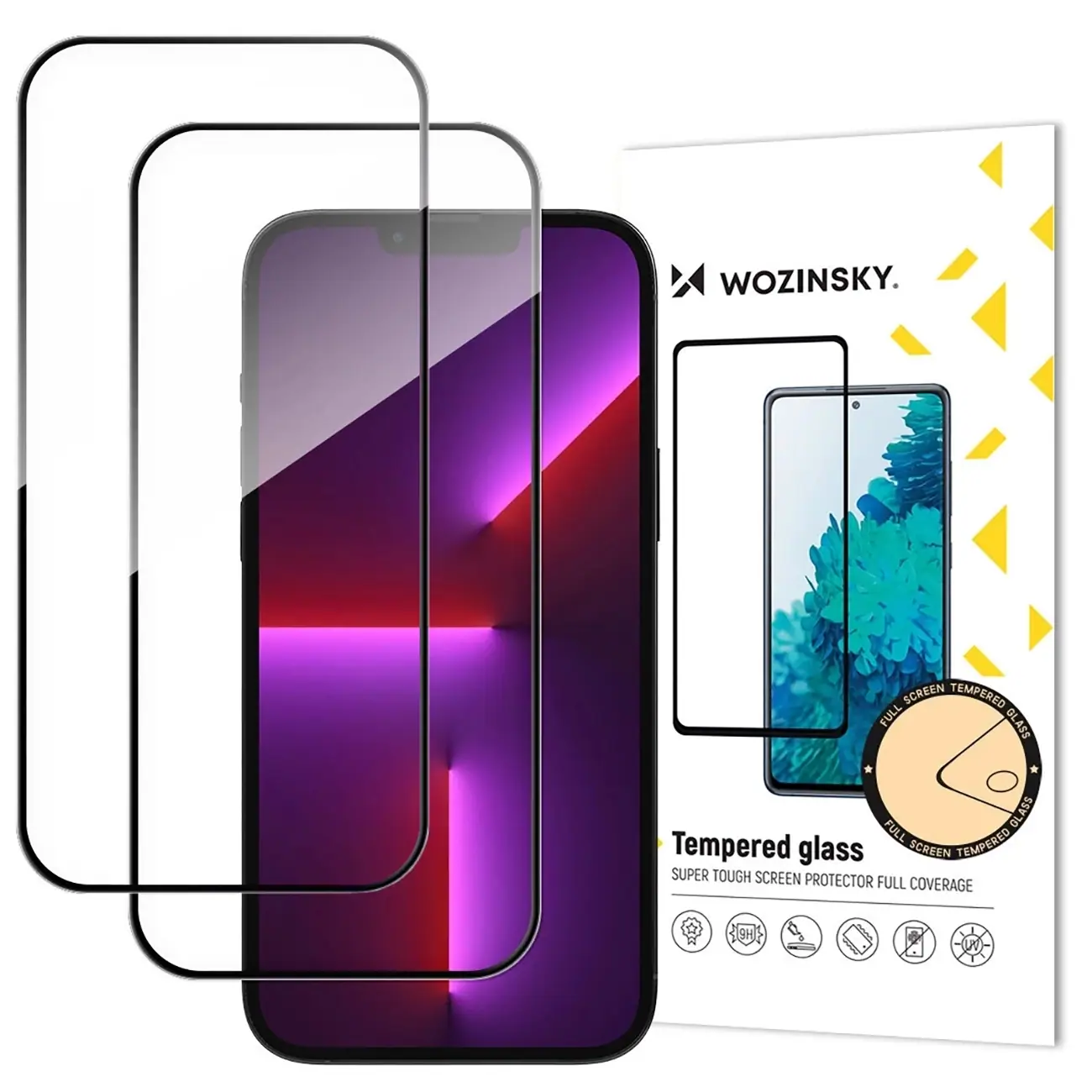 Wozinsky Full Glue härdat glas 2-pack för iPhone 17 Air