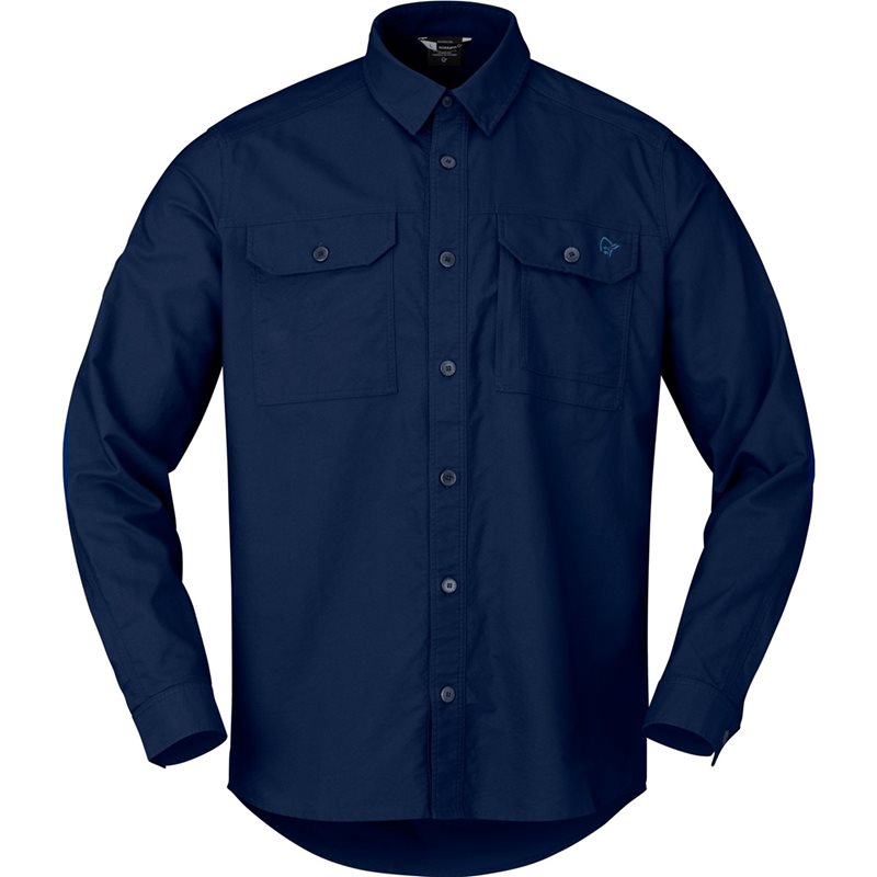 Norrøna Femund Cotton Shirt M'S Navy Blazer - S