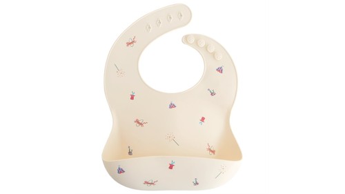 Mushie - Silicone Bib - Circus, bild 3