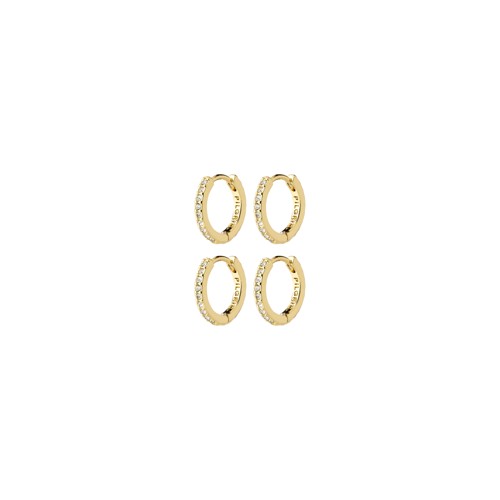 PILGRIM - ROOT Earrings 2-in-1 Set - Gold-Plated - 12 mm