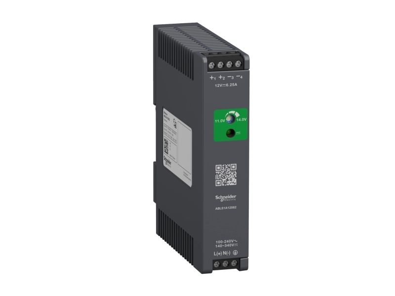 Strømforsyning Switch Mode 12V DC 6,2A 1F, optimized, ABLS1A12062