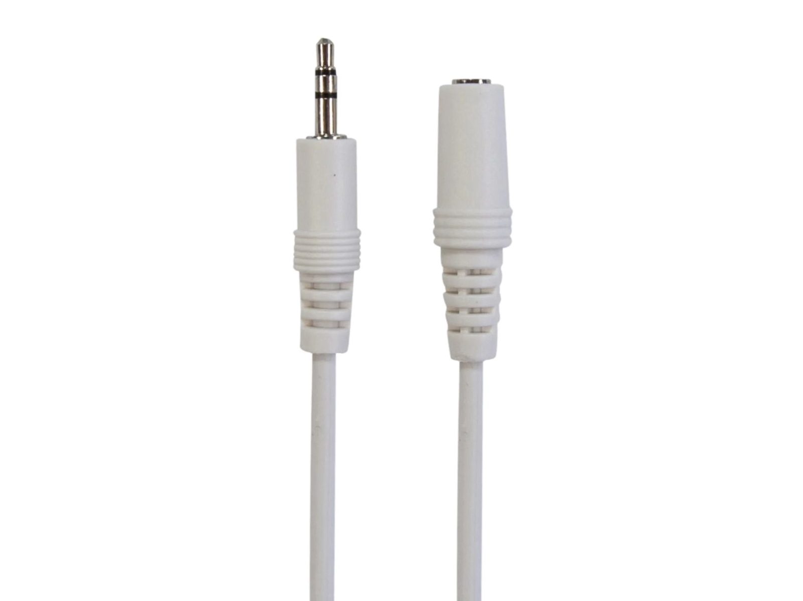 Connectech 3,5 mm förlängningskabel för mini-jack. 3 m. Vit