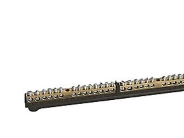 Jord-/nollskena för gruppskåp 2 x (2 x 16 mm² + 12 x 10 mm²)