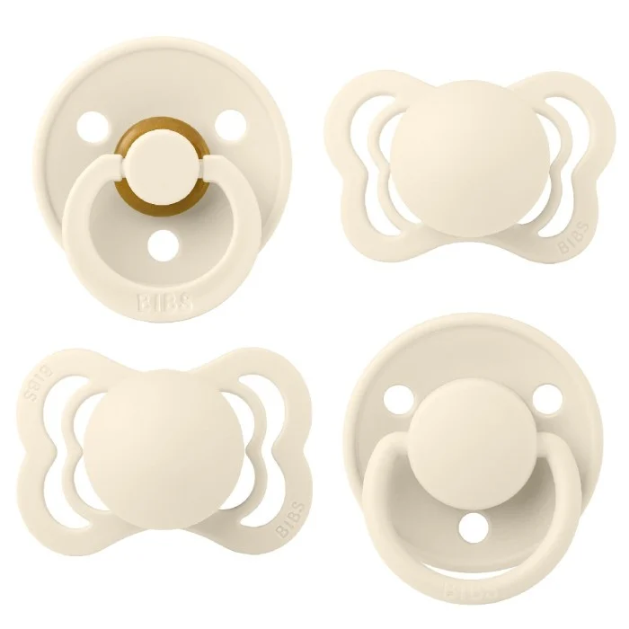 BIBS Pacifiers Try It Collection Ivory Size 1