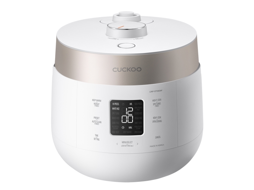 Cuckoo CRP-ST0609F riskokare 880 W 1,08 l Twin Pressure, champagne/vit