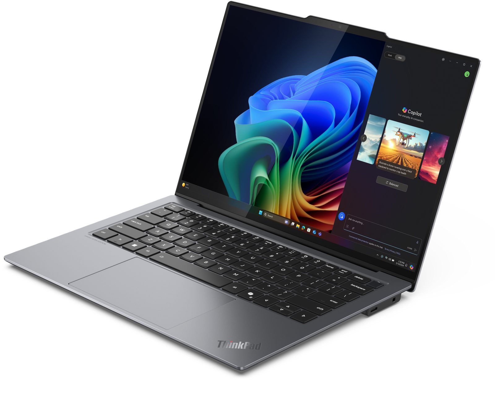 Lenovo ThinkPad X9-14 G1, 14" Full HD+ OLED matt, Intel Core Ultra 7 258V, 32 GB, 1 TB PCIe SSD, WiFi 7, bakbelyst tangentbord, Win11 Pro, 3 års Premier Support, bild 4
