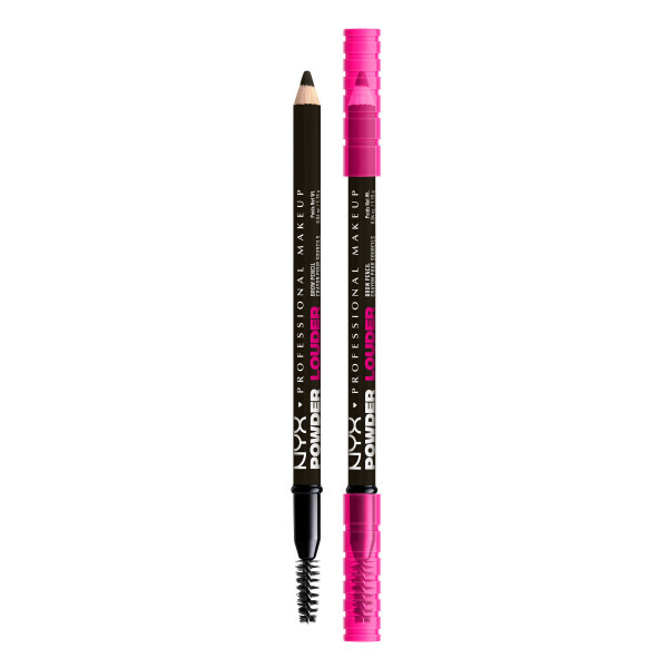NYX PROFESSIONAL MAKEUP Powder Louder Brow Pencil 09 Black 09 Black
