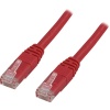 Nätverkskabel oskärmad Cat.6, RJ45, 0,5 meter - Röd