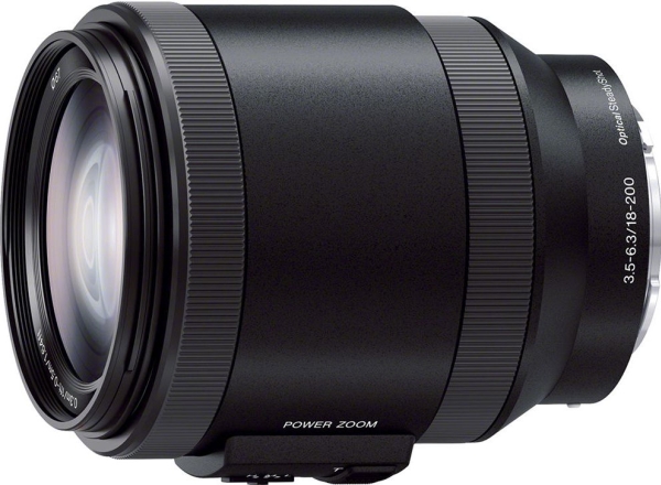 Sony SELP18200, Teleobjektiv, 17/12, 18 - 200 mm, Billedstabilisator, Sony E