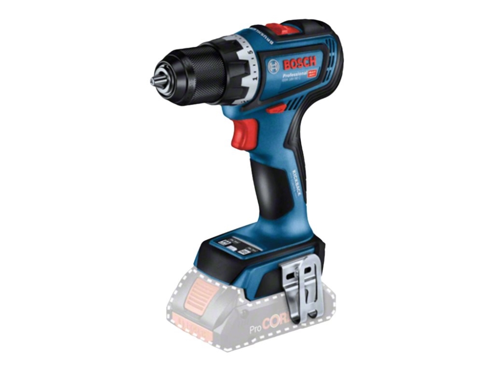 Bosch GSB 18V-90 C Professional slagborrskruvdragare 2100 RPM svart/blå solo - SOLO