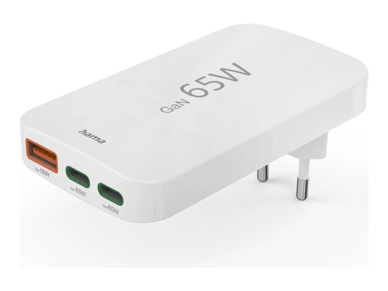 HAMA Laddare 2x USB-C 1x USB-A