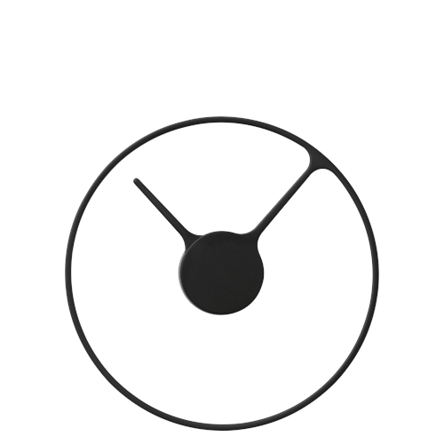 Stelton - Time Väggklocka - Svart - Ø 30 cm
