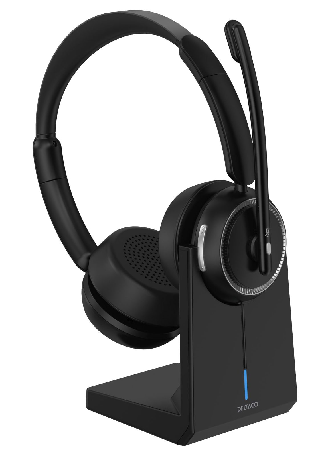DELTACO HL-100 - Headset - fullstorlek - kabelansluten