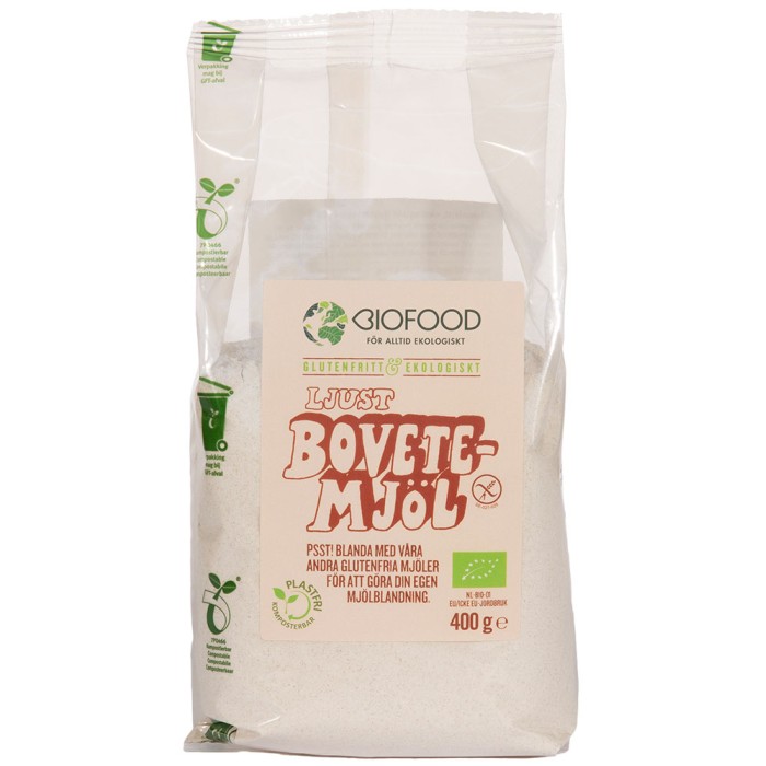 Biofood Bovetemjöl Ljust glutenfritt 400 g
