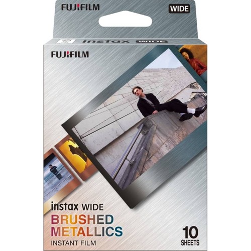 Fujifilm instax WIDE direktfilm, 10-pack film, Brushed Metal