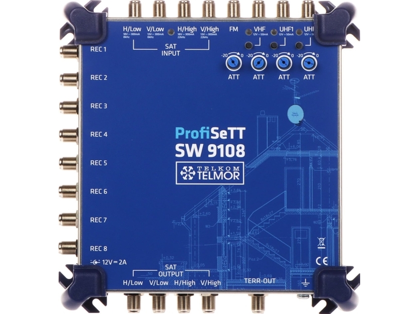 Nätverksanslutning Telmor MultiBAS SW-9108 ProfiSETT TELMOR