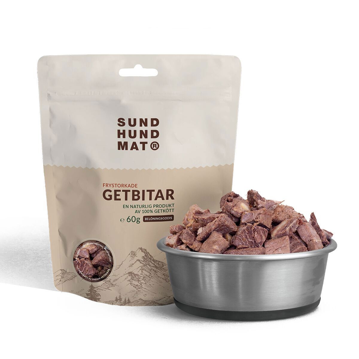 Sund Hundmat Frystorkade Getbitar 60g