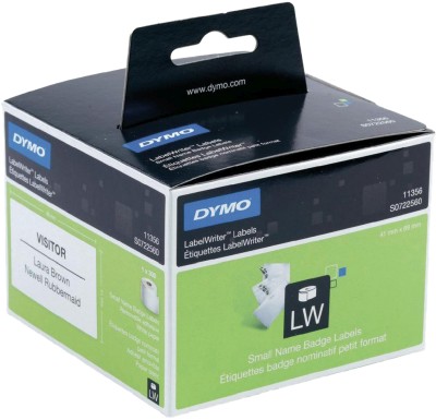 Esselte Etikett Namn vit 41x89mm, Avtagbar (ej permanent) 300 etiketter/rulle till LabelWriter 310,320,330 turbo