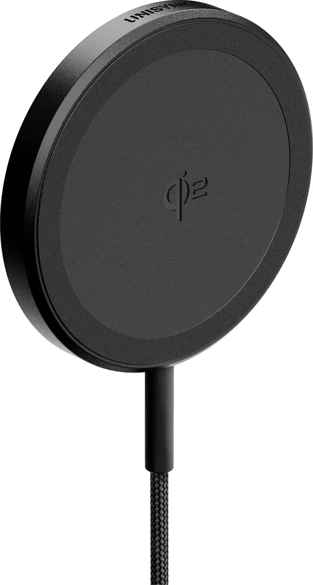 Unisynk Qi2 15 W trådlös laddare (svart)