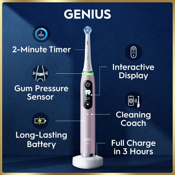 Oral-B iO9 eltandborste, Rose Quartz, bild 3
