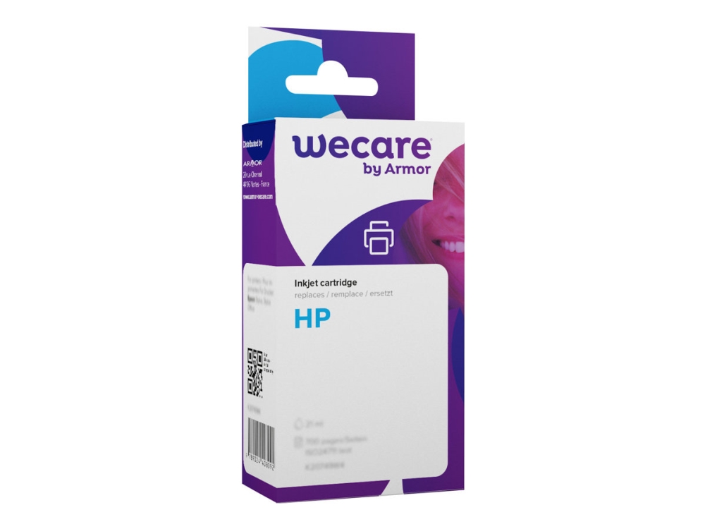 Bläckpatron Wecare 62XL C2P07AE, bläckstråle, 410 sidor, cyan/magenta/gul