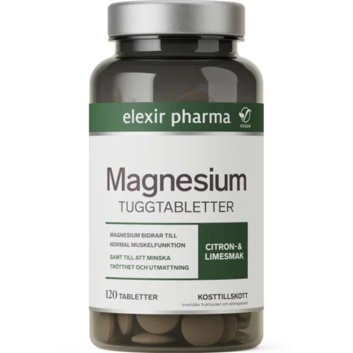 Elexir Pharma Magnesium Tuggtabletter 120 tabetter