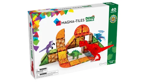 Magna-Tiles - Dino World - 40 Delar, bild 3