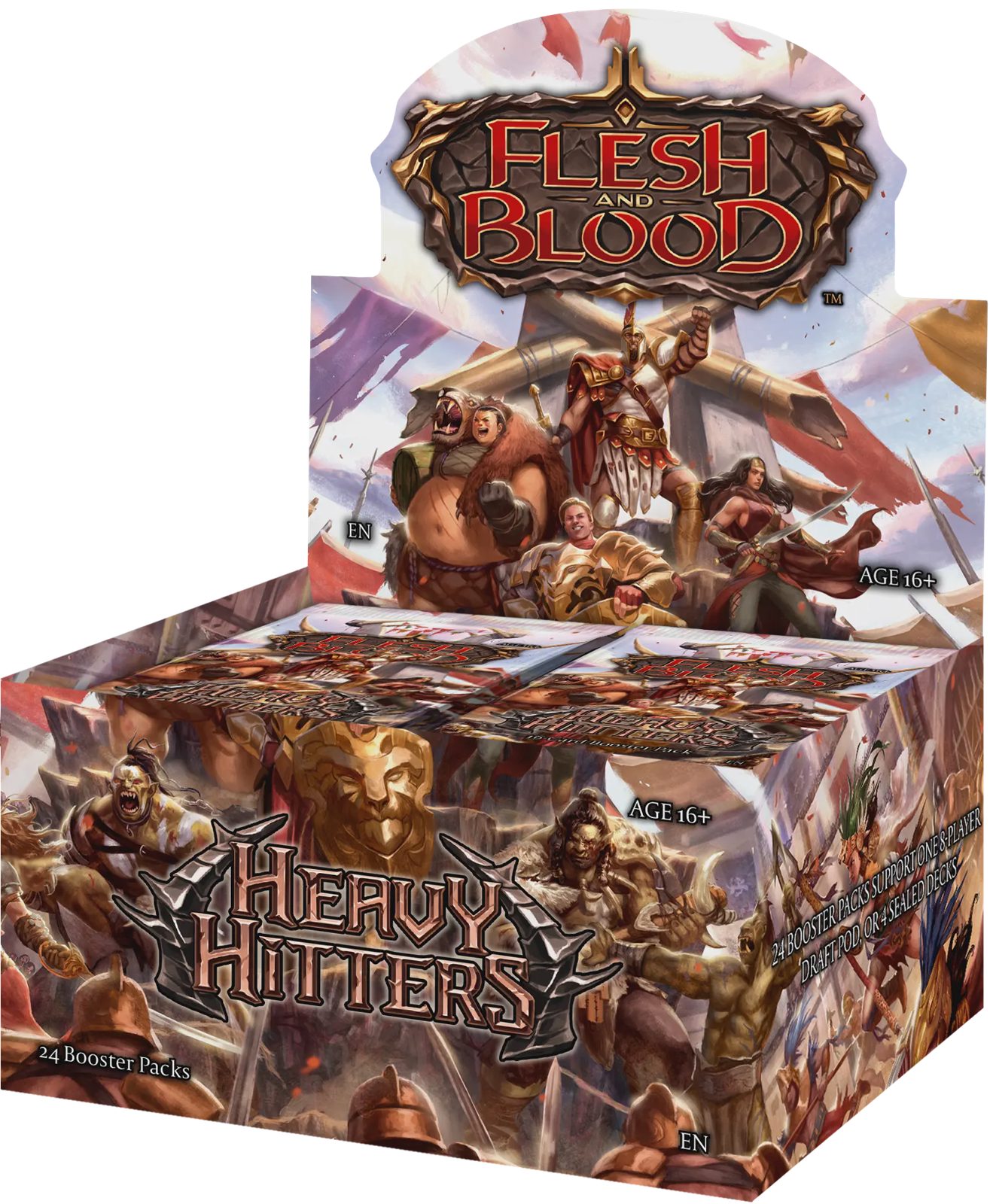 Flesh & Blood Heavy Hitters Booster Display