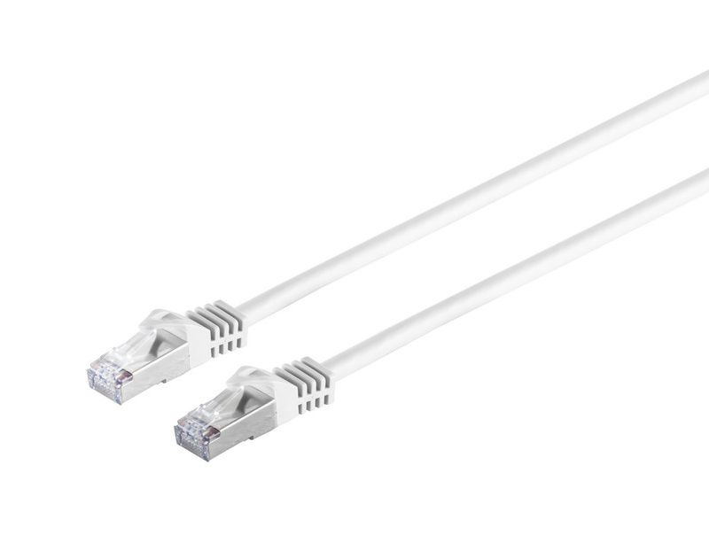 Nätverkskabel skärmad Cat7 S/FTP, MicroConnect, LSZH, 20 meter - Vit, bild 3