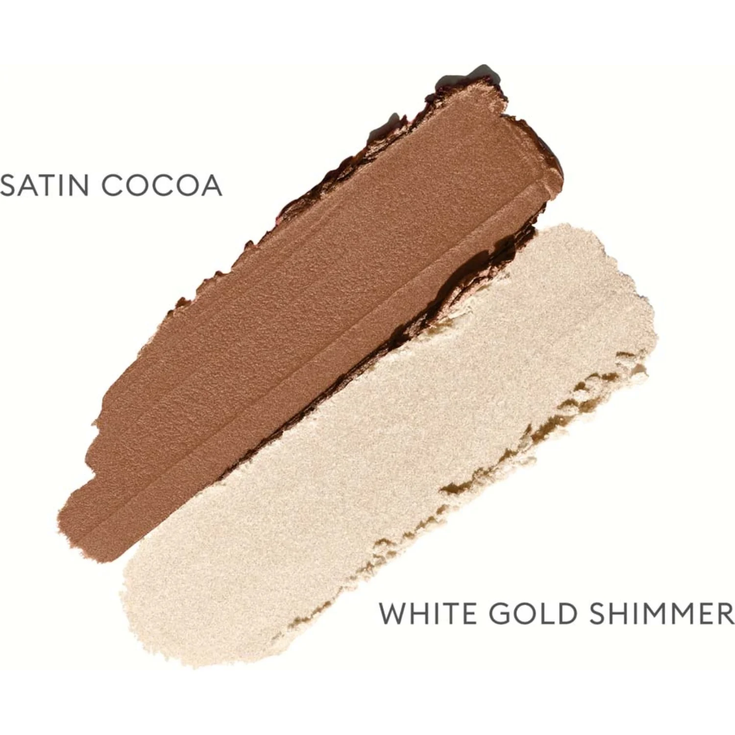 Rose Inc Duet Eyeshadow Satin Cocoa & White Gold Shimmer, bild 2