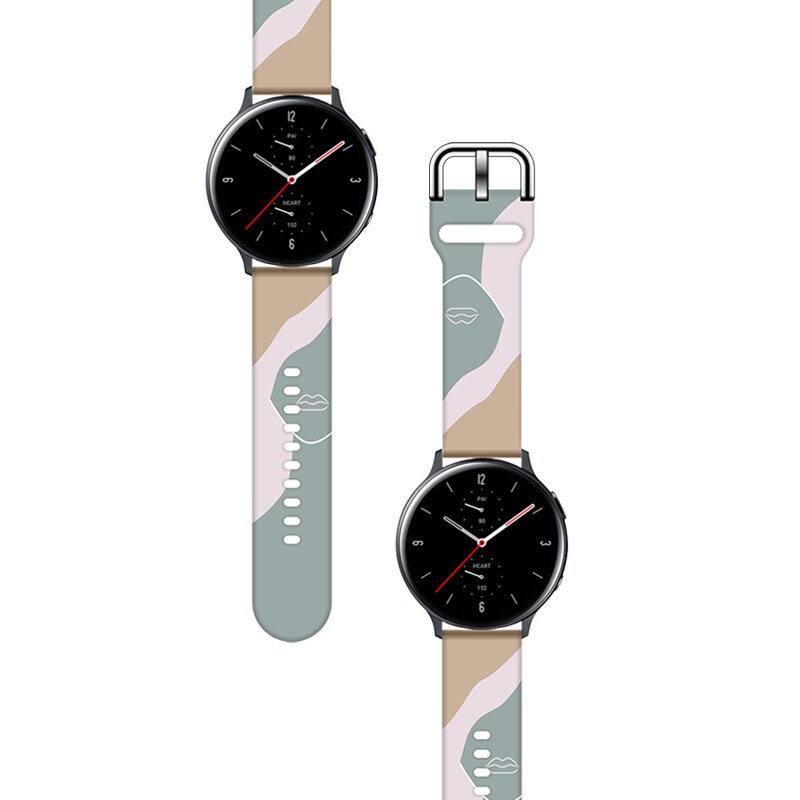 Armband Moro för Samsung Galaxy Watch 45 / 46 / 47 mm silikonarmband klockarmband - mönster 17, bild 2