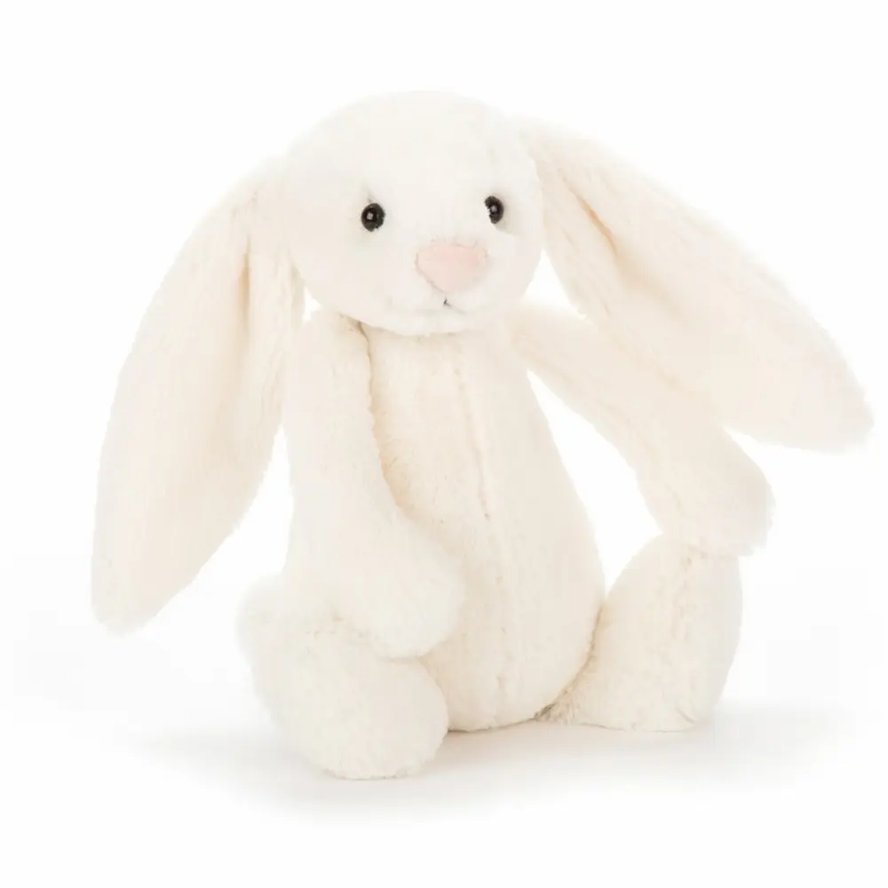 JellyCat Bashful Gosedjur Vit Kanin - 31 cm.