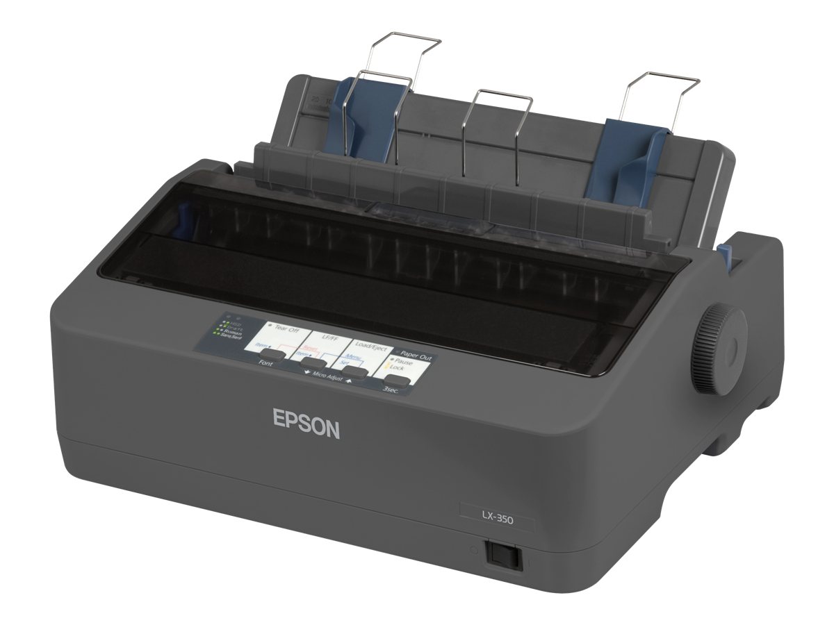Epson LX 350 - Skrivare - svartvit - punktmatris - 9 pin - upp till 357 tecken/sek - parallell, USB, seriell