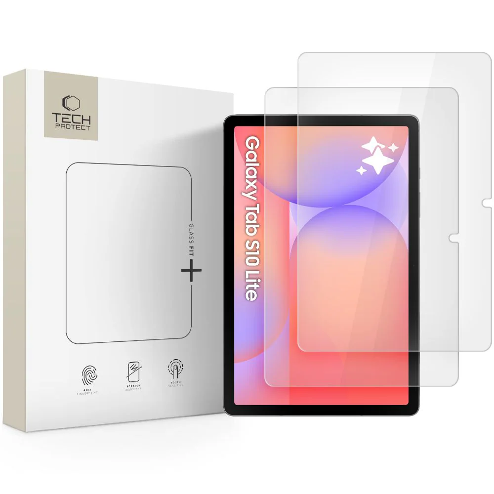 Tech-Protect Glass Fit+ 2-pack härdat glas för Samsung Galaxy Tab S10 Lite 10.9 X400/X406B - klar