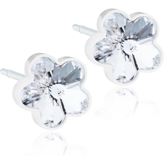 Blomdahl Medical Plastic Flower 6 mm Crystal