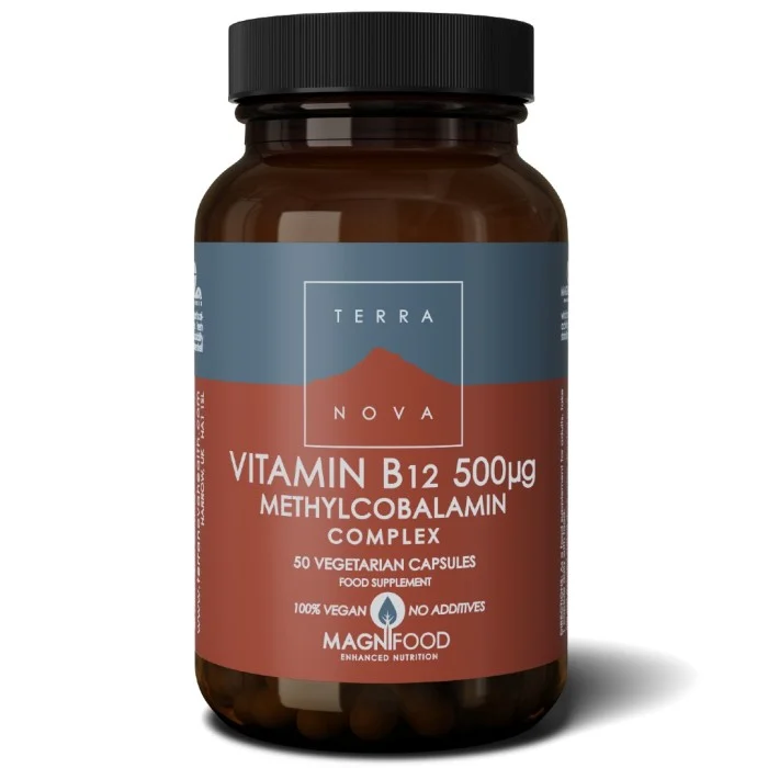 Terranova B12 500 ug Complex Metylkobalamin 50 kapslar